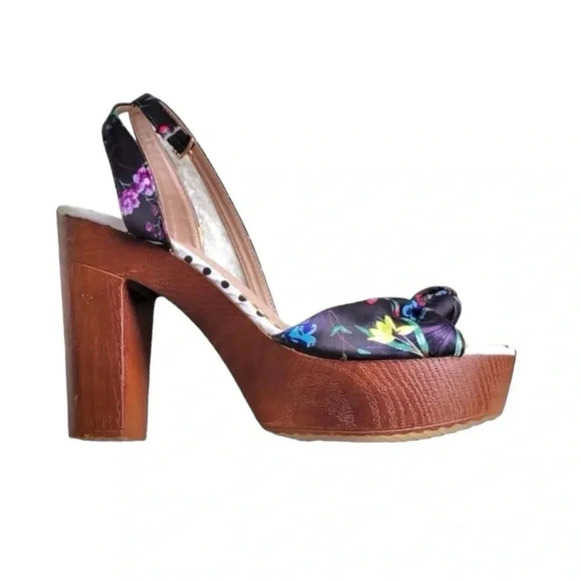 BETSEY JOHNSON | Nellie Floral Platform Sandal Size 9.5 - Picture 3 of 7